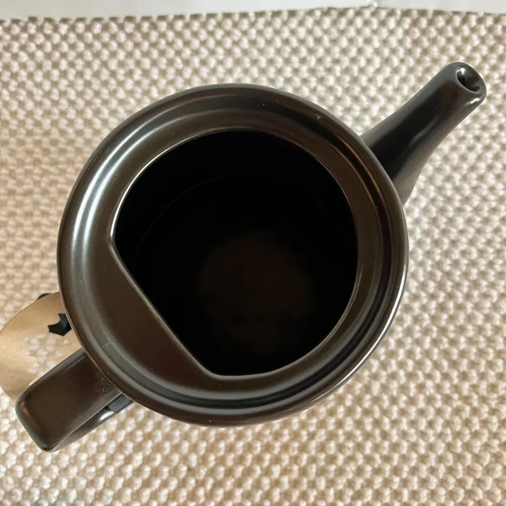 Rae Dunn Halloween Black Poison Teapot Witch Brew Party Skull Bones
